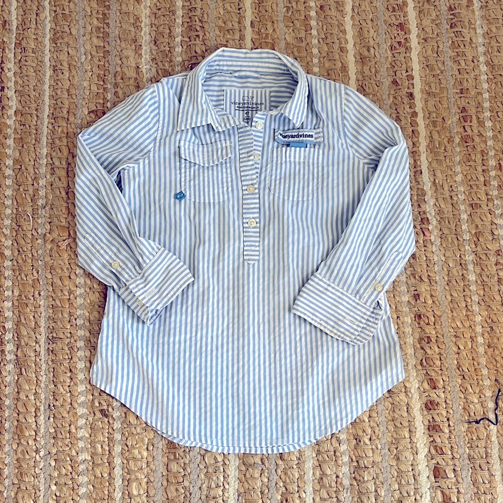 Vineyard Vines Harbor Shirt Swim Coverup